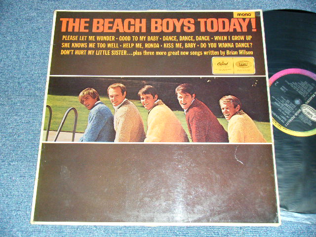 画像1: The BEACH BOYS - THE BEACH BOYS TODAY (Matrix #A)T1-2269-1G 1 R B)T2-2269-1G 1 R)(Ex++, Ex/Ex+ Looks:Ex+) / 1966 UK ENGLAND ORIGINAL 1st Press "BLACK with RAINBOW Label" MONO Used LP
