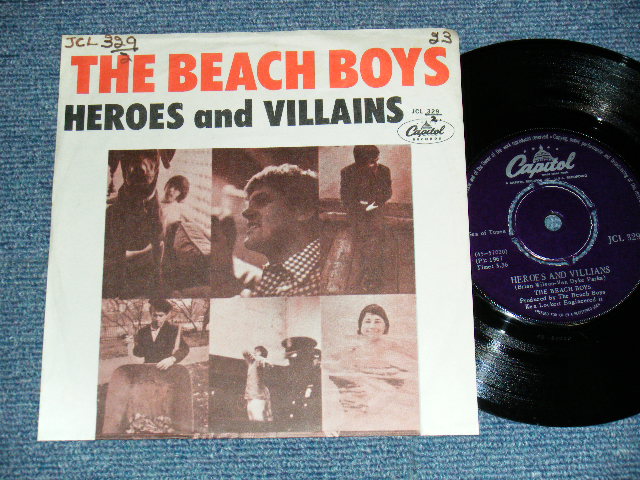 画像1: THE BEACH BOYS - A) HEROES AND VILLAINS   B)YOU'RE WELCOME(Ex++/Ex+++) / 1967 SOUTH AFRICAD ORIGINAL Used 7" 45rpm  with PICTURE COVER