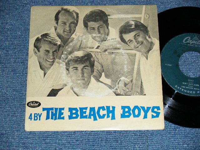 画像1: THE BEACH BOYS - FOUR BY THE BEACH BOYS (VG+++/Ex+++ SWOFC, RING) / 1964? PORTUGAL ORIGINAL Used 7" EP With PICTURE SLEEVE