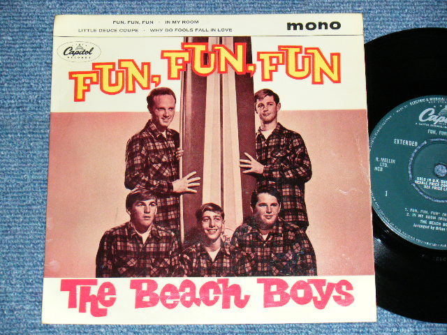 画像1: THE BEACH BOYS - FUN, FUN, FUN (Ex++/Ex+) / 1964 UK ENGLAND ORIGINAL Used 7" 45rpm EP+PS 