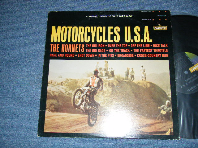 画像1: THE HORNETS ( JERRY COLE on GUITAR ) - MOTORCYCLES U.S.A. (Ex++, VG-/Ex+++ TEAROBC) / 1963 US AMERICAORIGINAL STEREO Used LP 