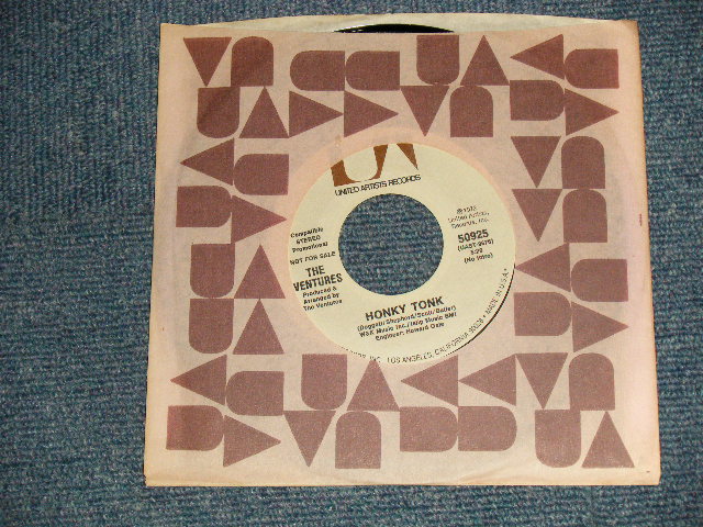 画像1: THE VENTURES - A)HONKY TONK (5:20 Version)   B)HONKY TONK (PART II  23:31 Version)  (MINT-/MINT-) / 1972 US AMERICA ORIGINAL "PROMO COPY" Used 7" SINGLE 