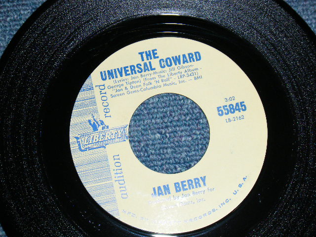 画像1: 1 JAN 1 (JAN BERRY) - A) he Universal Coward B)	I Can't Wait To Love You  (MINT-/MINT-)  / 1965 US AMERICA ORIGINAL "PROMO" Used 7" SINGLE