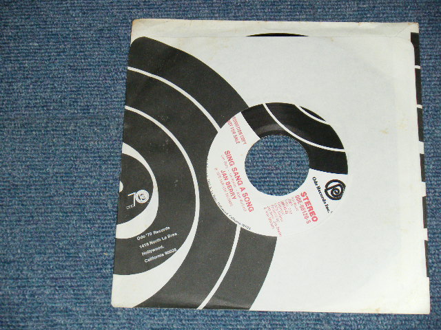 画像1: JAN BERRY - SING SANG A SAONG A)MONO   B)STEREO (MINT-/MINT-)  / 1976 US AMERICA ORIGINAL "PROMO ONLY SAME FLIP M/ST" Used 7" SINGLE