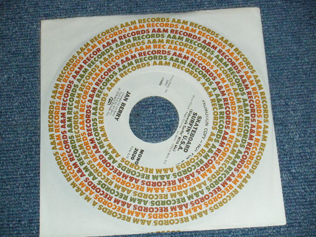 画像1: JAN BERRY - SKATEBOARD SURFIN’ USA   A)MONO   B)STEREO (MINT/MINT)  / 1978 US AMERICA ORIGINAL "PROMO ONLY SAME FLIP M/ST" Used 7" SINGLE