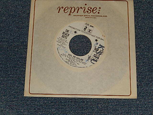 画像1: THE BEACH BOYS -  A)SAIL ON SAILOR   B) ONLY WITH YOU  (A)Ex+++/B)Ex++ WOL, STPOL)  / 1972 US AMERICA ORIGINAL "WHITE LABEL PROMO" Used 7"Single