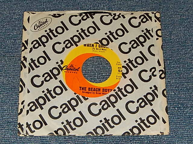 画像1: THE BEACH BOYS - A)WHEN I GROW UP   B) SHE KNOWS ME TO WELL (Exx+/VG+ PRESS MISS) /  1964 US AMERICA Original "with COMPANY SLEEVE"Used 7" 45rpm Single 
