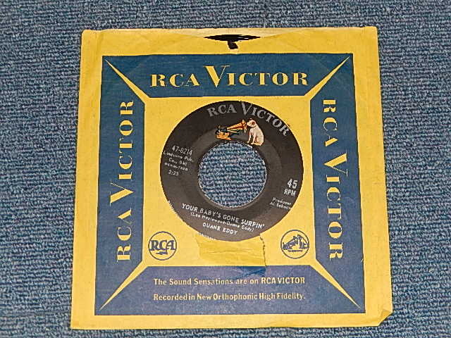 画像1: DUANE EDDY - A) YOUR BABY'S GONE SURFIN'  B) SHUCKIN' (Ex+++/Ex+++)  / 1963 US AMERICA ORIGINAL Used 7" Single 