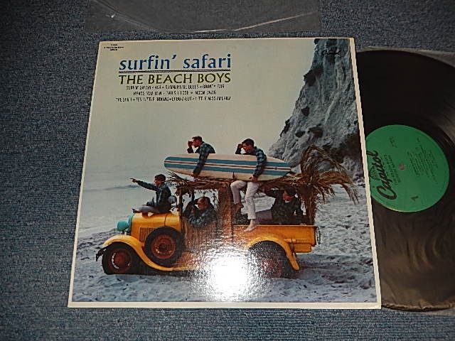 画像1: The BEACH BOYS - SURFIN' SAFARI (LOUD CUT???) (Matrix # A)N-1-16012 H2 #3 MASTERED BY CAPITOL JAY B)N-2-16012 H2  MASTERED BY CAPITOL JAY)  (MINT-/MINT-) / 1980 Version US AMERICA REISSUE "10 TRACKS Version" "GREEN Label" Used LP