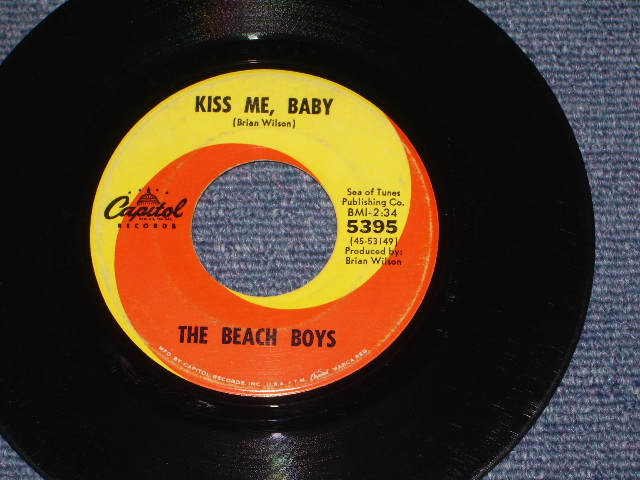 画像: THE BEACH BOYS - HELP ME,RHONDA   ( : MATRIX G4/G4 : STRAIGHT LISTING TITLE on LABEL: VG+++/Ex ) / 1965 US ORIGINAL 7" SINGLE With PICTURE SLEEVE 