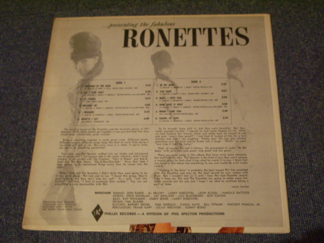 画像: RONETTES -  ...PRESENTING THE FABULOUS RONETTES  / 1964 US Original  STEREO LP 