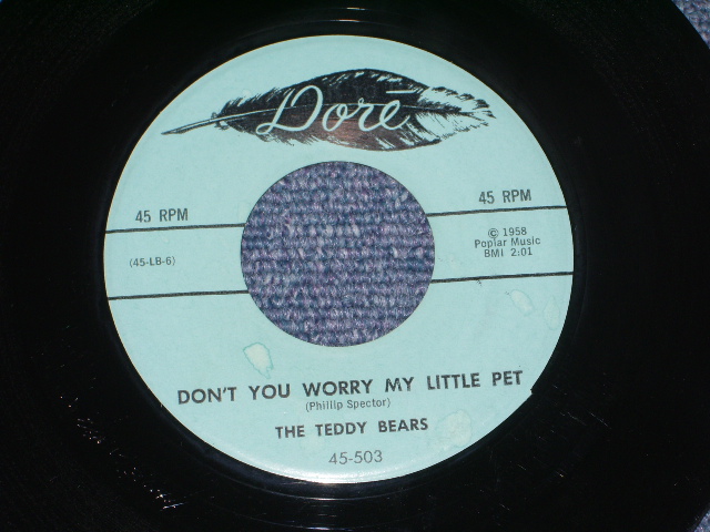 画像: TEDDY BEARS - TO KNOW HIM, IS TO LOVE HIM  ( 1st Single: Ex+ /Ex++ ) / 1958 US ORIGINAL  7" SINGLE 