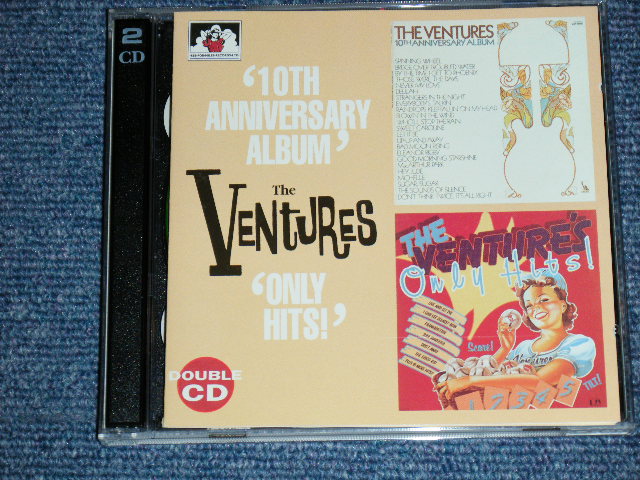 画像1: THE VENTURES - 10TH ANNIVERSARY ALBUM + ONLY HITS  (  4LPs in 2 CDs ) / 1998  UK& EU Used  2 CD 