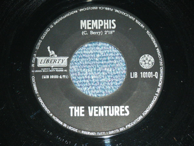 画像: THE VENTURES - A) MEMPHIS / B) TRANTELLA ( Ex-/Ex++ )   / 1960s ITALY  Original 7" Single With PICTURE SLEEVE 