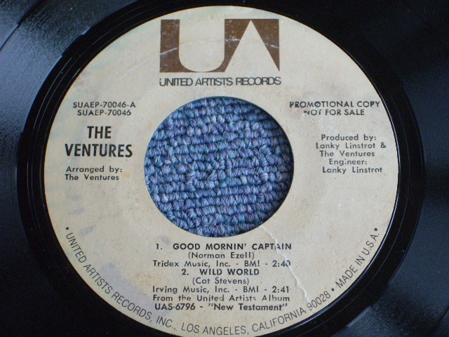 画像: THE VENTURES - Album "NEW TESTAMENT" PROMO ONLY??? 4 TRACKS EP / 1971 ORIGINAL??? PROMO ONLY 7"EP