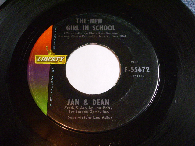 画像: JAN & DEAN - A)YELLOW BALLON  B)TASTE OF RAIN (MINT-/MINT-) / 1960s US AMERICA ORIGINAL "WHITE LABEL PROMO" Used 7"SINGLE