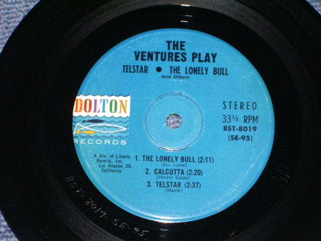 画像: THE VENTURES - PLAY TELSTAR  / 1962 US ORIGINAL 7"EP + PICTURE SLEEVE 