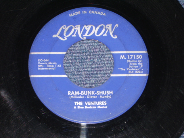 画像1: THE VENTURES - RAM-BUNK-SHUSH  /1961 CANADA  ORIGINAL 7" SINGLE 