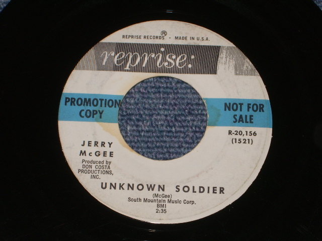 画像: JERRY McGEE ( Of THE VENTURES' LEAD GUITARIST ) -ON THE REBOUND  ( VG+++/VG+++ )　/ 1963 US ORIGINAL White Label Promo  7"45's Single With COMPANY SLEEVE 
