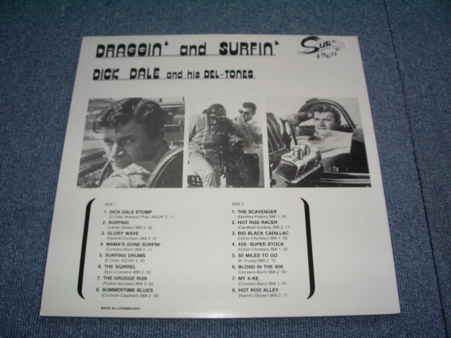 画像: DICK DALE AND HIS DEL-TONES - DRAGGIN' and SURFIN' / Luxembourg  REISSUE Used LP 