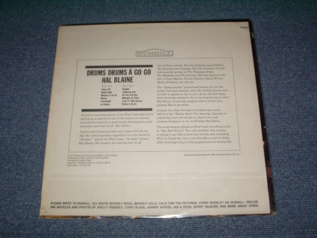 画像: HAL BLAINE - DRUMS! DRUMS! A GO GO  ( Ex+ / Ex+ ) / 1966 US ORIGINAL Stereo  LP 