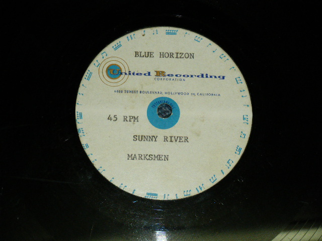 画像: MARKSMEN ( NOKIE of THE VENTURES )  - PEACE PIPE + SUNNY RIVER   / US ORIGINAL TEST PRESS : ACETATE  10" Single 