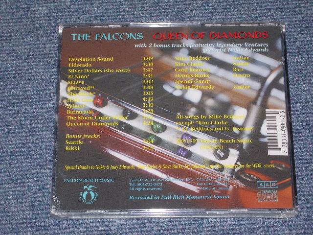 画像: THE FALCONS ( With NOKIE EDWARDS of THE VENTURES ) - QUEEN OF DIAMONDS  / 1997 CANADA Brand New SEALED  CD