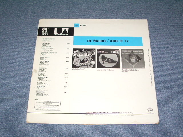 画像: THE VENTURES - TEMAS DE T.V.   / 1977 MEXICO  ORIGINAL ESTEREO  LP 