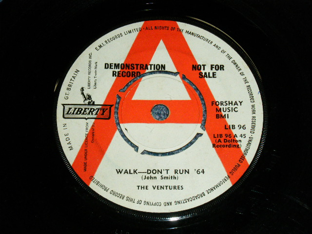 画像1: THE VENTURES - WALK DON'T RUN '64 / 1964  UK ORIGINAL Promo 7" SINGLE 