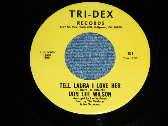 画像1: DON LEE WILSON -  TELL .LAULA I LOVE HER ( MINT / MINT )  / 1981 US ORIGINAL Stock Copy 7"SINGLE