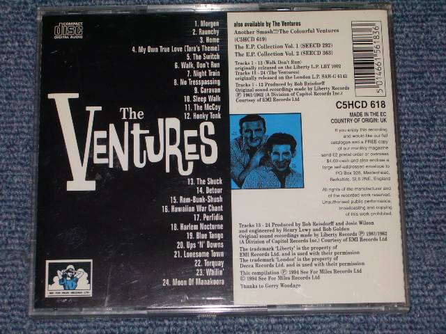 画像: THE VENTURES - WALK DON'T RUN + THE VENTURES ( 2 in 1 ) / 1994  UK& EU  USED   CD  Ex+++ / MINT