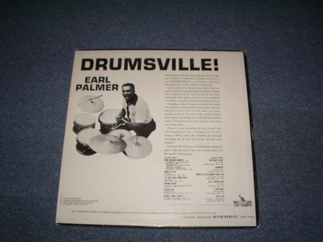 画像: EARL PALMER - DRUMSVILLE! ( Ex-,Ex+/Ex++ ) / 1961 US ORIGINAL Stereo  LP 