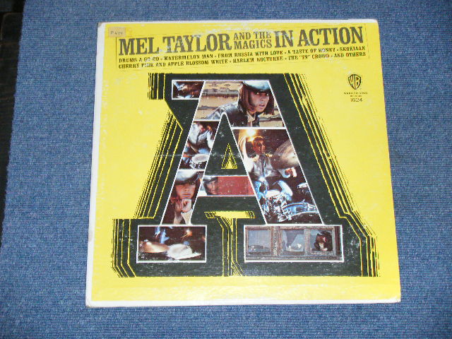 画像1: MEL TAYLOR ( DRUMMER of THE VENTURES ) - IN ACTION / 1966 US ORIGINAL WHITE LABEL PROMO MONO LP  