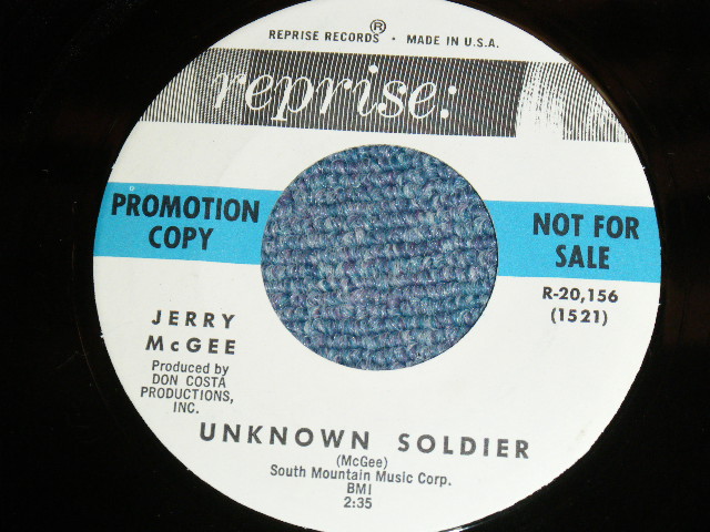画像: JERRY McGEE ( Of THE VENTURES' LEAD GUITARIST ) -ON THE REBOUND  ( Ex+++/Ex+++  )　/ 1963 US ORIGINAL White Label Promo  7"45's Single With COMPANY SLEEVE 
