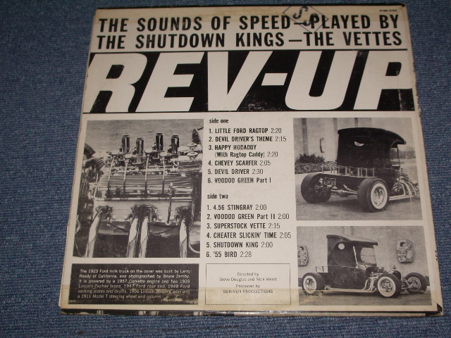 画像: THE VETTES - REV-UP ( Ex+/Ex+++ ) / 1963 US ORIGINAL Stereo LP 