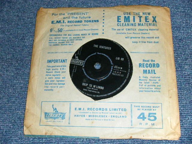 画像: THE VENTURES - EL CUMBANCHERO ( Ex++/Ex++ ) / 1963 UK ORIGINAL 7" Single