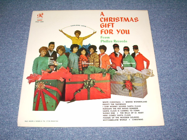 画像1:  VA ( CRYSTALS+RONETTES+DARLEN LOVE+More ) - A CHRISTMAS GIFT FOR YOU ( Ex++ / Ex+++ )  /1964  US Original 2nd Press Label YELLOW LABEL MONO LP  
