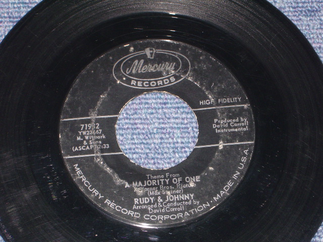 画像: RUDY & JOHNNY ( DAVID CARROL PRODUCED ) - MISIRLOU ( EXOTIXC COVER INST )/ 1962 US Original 7" Single 