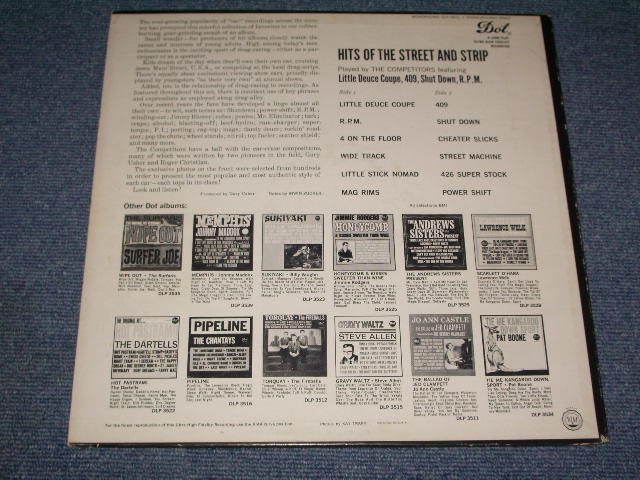画像: THE COMPETITORS - HITS OF THE STREET AND STRIP  / 1963 US ORIGINAL Mono LP 