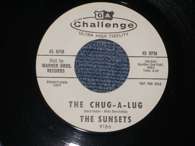 画像: THE SUNSETS - C.C.CINDER ( MINT-/MINT- ) / 1963 US ORIGINAL White Label Promo 7" Single 