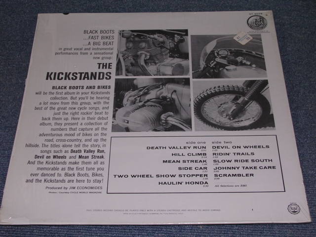 画像: THE KICKSTANDS  - BLACK BOOTS AND BIKES / 1964 US ORIGINAL Stereo MINT- LP With Bonus PICTURE 