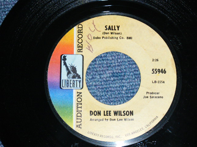 画像1: DON LEE WILSON -  KISS TOMORROW GOODBYE / SALLY  ( SMALL STYLE LOGO ) （Ex+++/Ex+++ ) / 1967 US ORIGINAL Audition Lbael Promo 7"SINGLE
