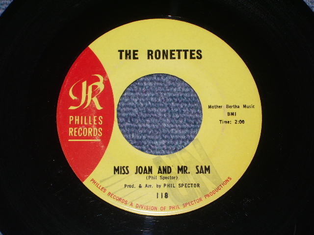 画像: THE RONETTES - BABY, I LOVE YOU (Ex+++/Ex+ ) /  1964 Version US AMERICA  2nd Press "YELLOW LABEL"  Used 7" SINGLE  