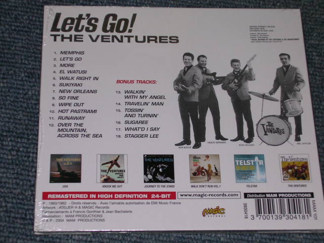 画像: THE VENTURES - LET'S GO ( ORIGINAL ALBUM + BONUS )  / 2004 FRENCH DI-GI PACK Brand New SEALED  CD Out-Of-Print now 