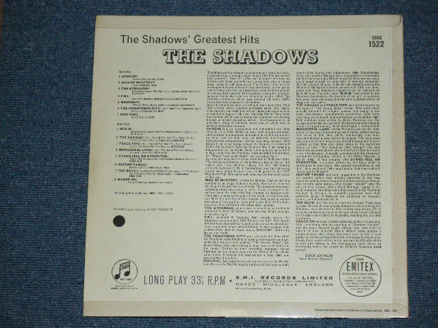 画像: THE SHADOWS - THE SHADOWS' GREATEST HITS  ( Ex+++/Ex+++ ) / 1963 UK ORIGINAL "BLUE Columbia " Label MONO LP 