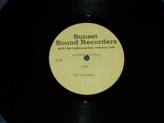 画像1: THE VENTURES  -  SOKY ( KIMI TO ITSUMADEMO : With FEMALE CHORUS )  (  SAME VERSION but DIFFERENT MIX ) / US ORIGINAL TEST PRESS : ACETATE  10" Single 