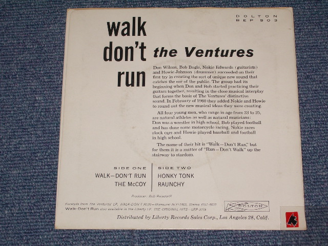 画像: THE VENTURES - WALK-DON'T RUN   With AUTO GRAPHED SIGNED  / 1960 US ORIGINAL 7"EP + PICTURE SLEEVE