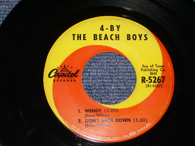 画像: THE BEACH BOYS - FOUR BY THE BEACH BOYS   / 1964 US ORIGINAL 7"33rpm EP With PICTURE SLEEVE