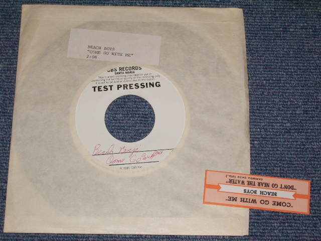 画像1: THE BEACH BOYS - COME GO  WITH ME  / 1981 US ORIGINAL TEST PRESS 7"Single