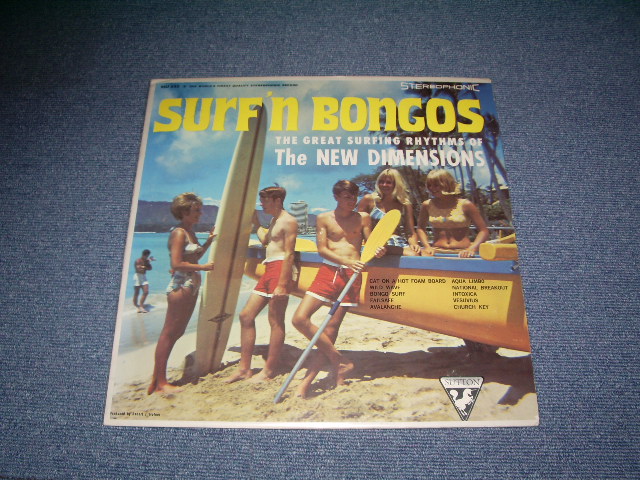 画像1: THE NEW DIMENSIONS - SURFIN' BONGOS  / 1963 US ORIGINAL Stereo  LP 